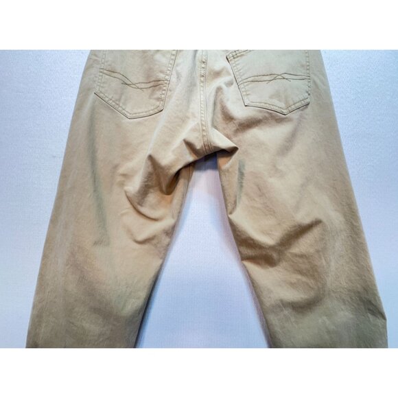 Levis Signature Gold Athletic Khaki Pants Mens 30x32 Tan Straight Casual Cotton - Picture 12 of 13
